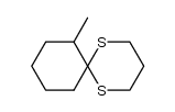 7-methyl-1,5-dithiaspiro[5.5]undecane结构式