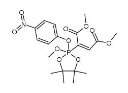 dimethyl 2-(2-methoxy-4,4,5,5-tetramethyl-2-(4-nitrophenoxy)-1,3,2l5-dioxaphospholan-2-yl)maleate结构式