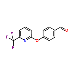 4-{[6-(Trifluoromethyl)pyridin-2-yl]oxy}benzaldehyde Structure