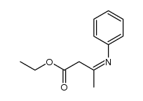 (Z)-ethyl 3-(phenylimino)butanoate Structure