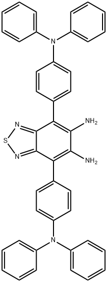 4,7-bis(4-(diphenylamino)phenyl)benzo[c][1,2,5]thiadiazole-5,6-diamine structure
