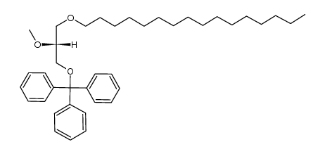 1-hexadecyl-2-methyl-3-(triphenylmethyl)-sn-glycerol结构式