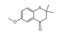 6-methoxy-2,2-dimethyl-thiochroman-4-one结构式