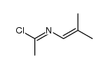 1-(1-Chlor-ethylidenamino)-isobuten结构式