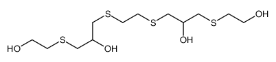 1-(2-hydroxyethylsulfanyl)-3-[2-[2-hydroxy-3-(2-hydroxyethylsulfanyl)propyl]sulfanylethylsulfanyl]propan-2-ol结构式