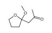 1-(2-methoxytetrahydrofuran-2-yl)propan-2-one结构式