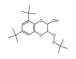 2-t-butylperoxy-5,7-di-t-butyl-1,4-benzodioxan-3-ol Structure