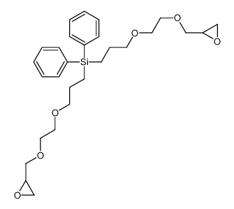 bis[3-[2-(oxiran-2-ylmethoxy)ethoxy]propyl]-diphenylsilane结构式