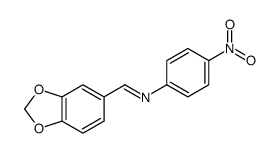 1-(1,3-benzodioxol-5-yl)-N-(4-nitrophenyl)methanimine Structure