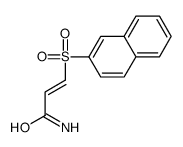 3-naphthalen-2-ylsulfonylprop-2-enamide Structure