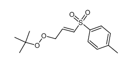 3-(t-butylperoxy)-1-(p-toluenesulphonyl)-1-propene结构式