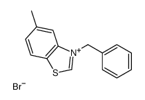 3-benzyl-5-methyl-1,3-benzothiazol-3-ium,bromide结构式