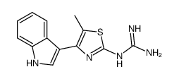 2-[4-(1H-indol-3-yl)-5-methyl-1,3-thiazol-2-yl]guanidine Structure