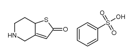 5,6,7,7a-tetrahydro-4H-thieno[3,2-c]pyridin-2-one benzenesulfonate结构式