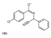 4-chloro-N-[cyano(pyridin-1-ium-1-yl)methyl]benzamide,bromide结构式