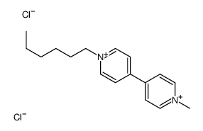 1-hexyl-4-(1-methylpyridin-1-ium-4-yl)pyridin-1-ium,dichloride Structure