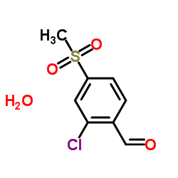 2-CHLORO-4-(METHYLSULFONYL)BENZALDEHYDE HYDRATE structure