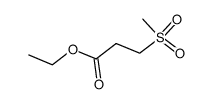 3-methanesulfonyl-propionic acid ethyl ester Structure