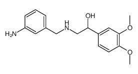 α-[(3-aminobenzylamino)methyl]-3,4-dimethoxybenzyl alcohol结构式