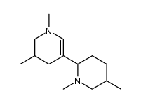 1,1',5,5'-Tetramethyl-3-(2'-piperidyl)-1,4,5,6-tetrahydropyridin结构式