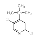2,5-Dichloro-4-(trimethylstannyl)pyridine Structure