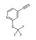 2-[(Trifluoromethyl)sulfanyl]isonicotinonitrile Structure