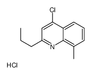 4-Chloro-8-methyl-2-propylquinoline hydrochloride结构式