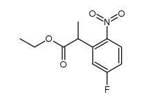 ethyl 2-(5-fluoro-2-nitrophenyl)propanoate Structure