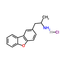 1-(Dibenzo[b,d]furan-2-yl)-2-propanamine hydrochloride (1:1)结构式