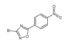 3-bromo-5-(4-nitrophenyl)-1,2,4-oxadiazole结构式
