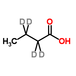 (2,2,3,3-2H4)Butanoic acid Structure