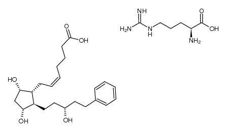latanoprost L-arginine salt Structure