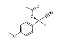 1-cyano-1-(4-methoxyphenyl)ethyl acetate Structure