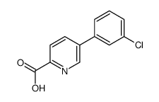 5-(3-CHLOROPHENYL)PICOLINIC ACID structure