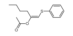 (E)-2-acetoxy-1-phenylthiohex-1-ene Structure