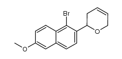 2-(1-bromo-6-methoxynaphthalen-2-yl)-3,6-dihydro-2H-pyran结构式