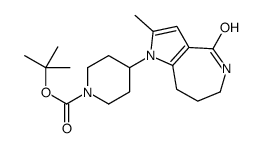 TERT-BUTYL4-(2-METHYL-4-OXO-5,6,7,8-TETRAHYDROPYRROLO[3,2-C]AZEPIN-1(4H)-YL)PIPERIDINE-1-CARBOXYLATE结构式