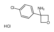 3-(4-Chlorophenyl)oxetan-3-amine hydrochloride Structure