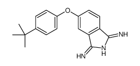 5-(4-tert-butylphenoxy)-3-iminoisoindol-1-amine结构式