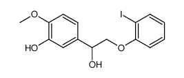 5-[1-hydroxy-2-(2-iodophenoxy)ethyl]-2-methoxyphenol结构式