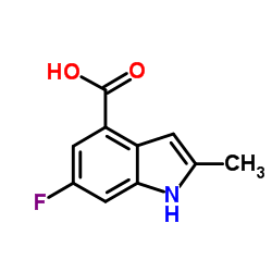 6-Fluoro-2-methyl-1H-indole-4-carboxylic acid picture