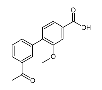 4-(3-acetylphenyl)-3-methoxybenzoic acid结构式