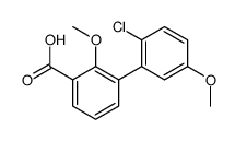 3-(2-chloro-5-methoxyphenyl)-2-methoxybenzoic acid结构式