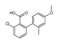 2-chloro-6-(4-methoxy-2-methylphenyl)benzoic acid结构式