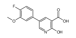 5-(4-fluoro-3-methoxyphenyl)-2-oxo-1H-pyridine-3-carboxylic acid结构式