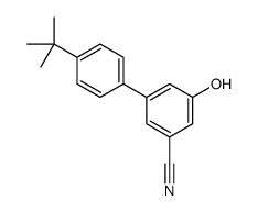 3-(4-tert-butylphenyl)-5-hydroxybenzonitrile结构式