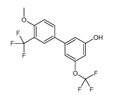 3-[4-methoxy-3-(trifluoromethyl)phenyl]-5-(trifluoromethoxy)phenol结构式