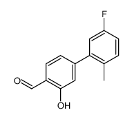 4-(5-fluoro-2-methylphenyl)-2-hydroxybenzaldehyde Structure