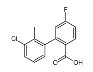 2-(3-chloro-2-methylphenyl)-4-fluorobenzoic acid结构式