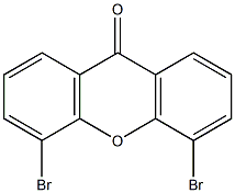4,5-dibromo-9H-xanthen-9-one结构式
